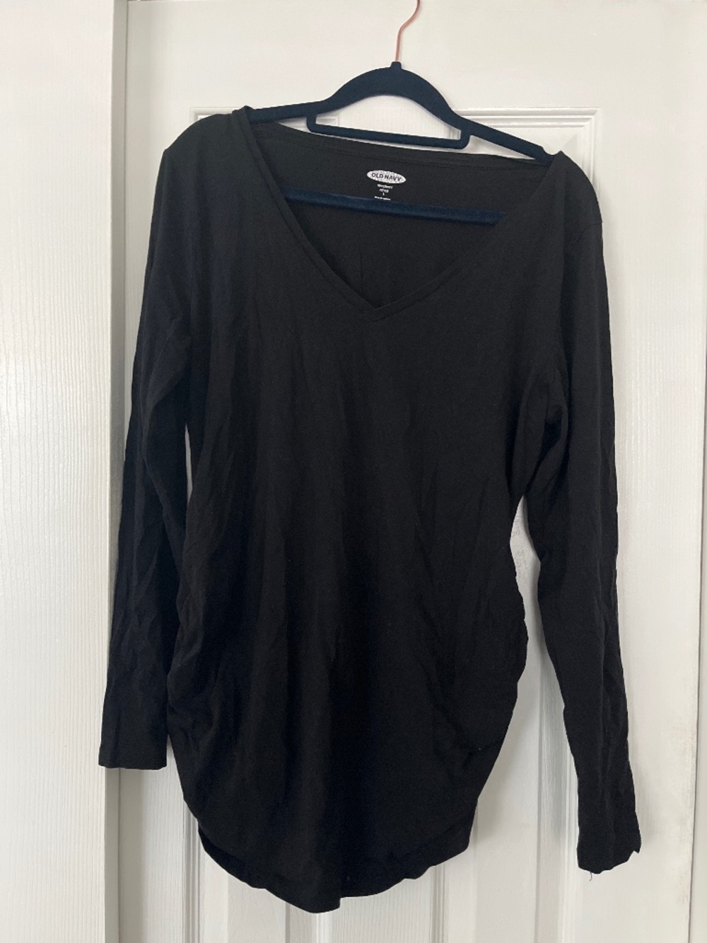 Black long sleeve top
